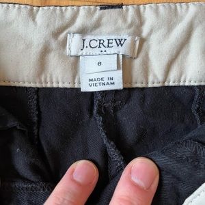 Size 8 J Crew black shorts